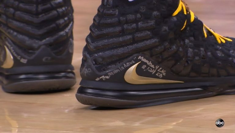 PHOTO Lebron Wrote Mamba For Life On His Shoes