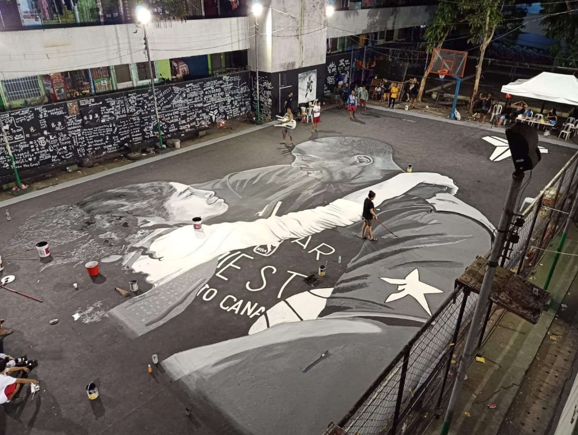 PHOTO Taguig City Artwork To Honor Kobe Bryant