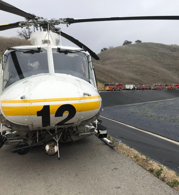 PHOTO The Scene Of Kobe Bryant's Helicopter Crash As Emergency Crews Respond To 911 Call