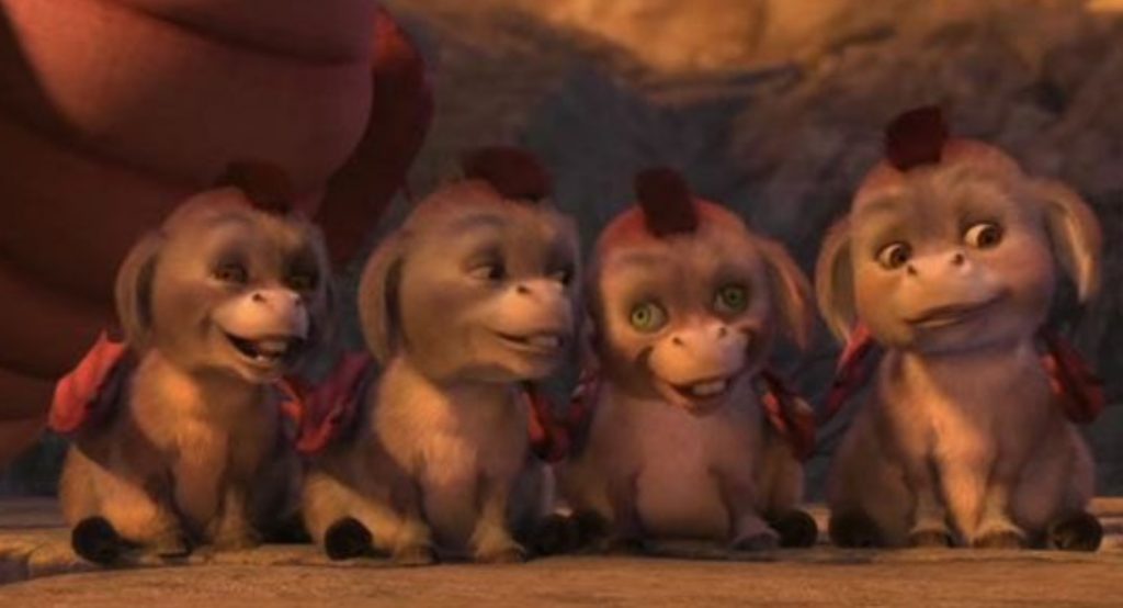 PHOTO Baby Dragon Donkeys From Shrek