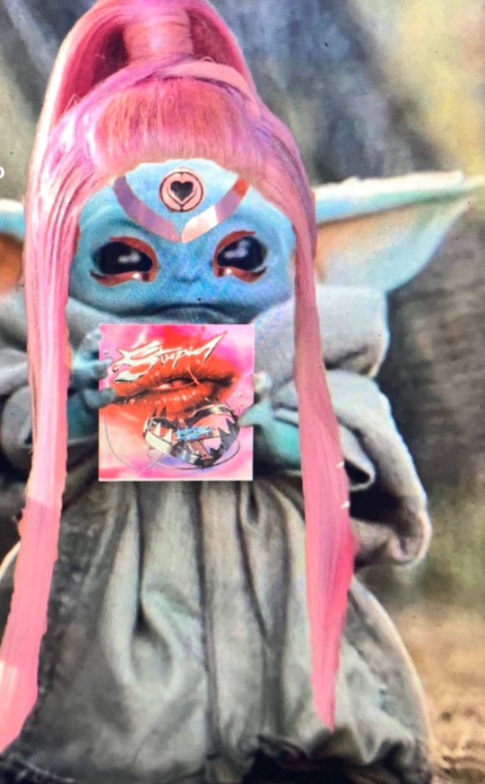 PHOTO Baby Yoda Dressed Up Like Lady Gaga