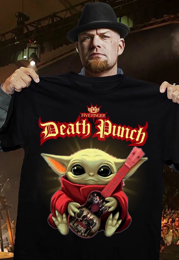 PHOTO Baby Yoda Five Finger Death Punch T-Shirt