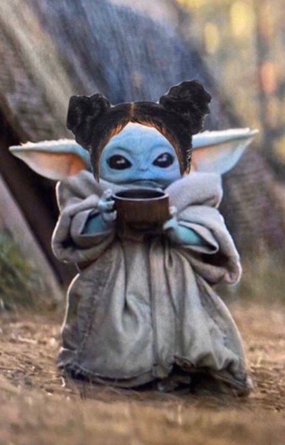 PHOTO Baby Yoda With Braided Hair