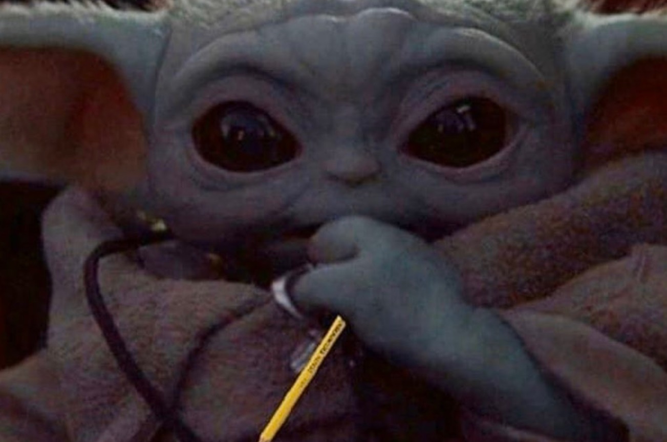 PHOTO Baby Yoda's Face When He Discovered He Made A Mistake