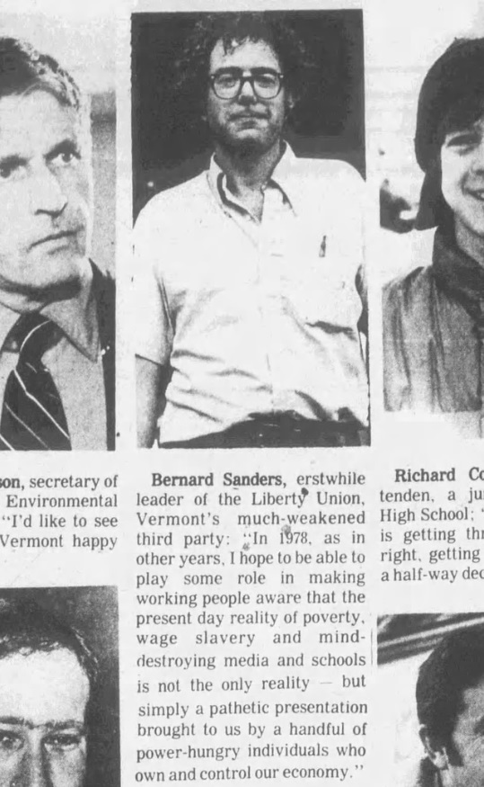 PHOTO Bernie Sanders' 1978 New Years Resolution