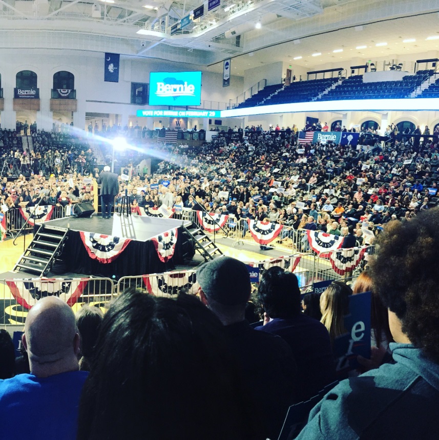 PHOTO Bernie Sanders Rally Tonight Was Empty Only A Couple Thousand People Showed Up