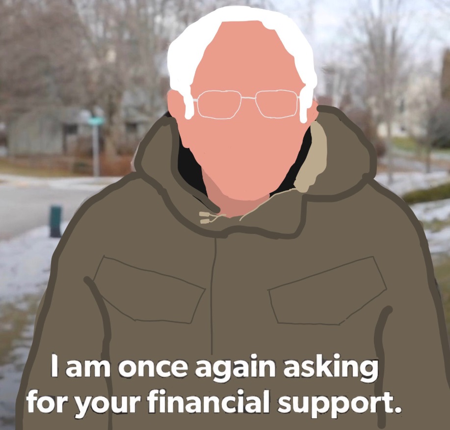 PHOTO Bernie Sanders With No Face