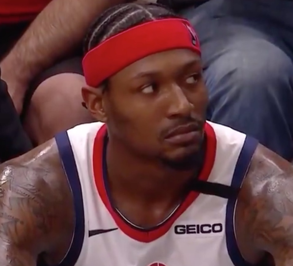 PHOTO Bradley Beal Screaming Internally After Dropping 55 Points In A Loss