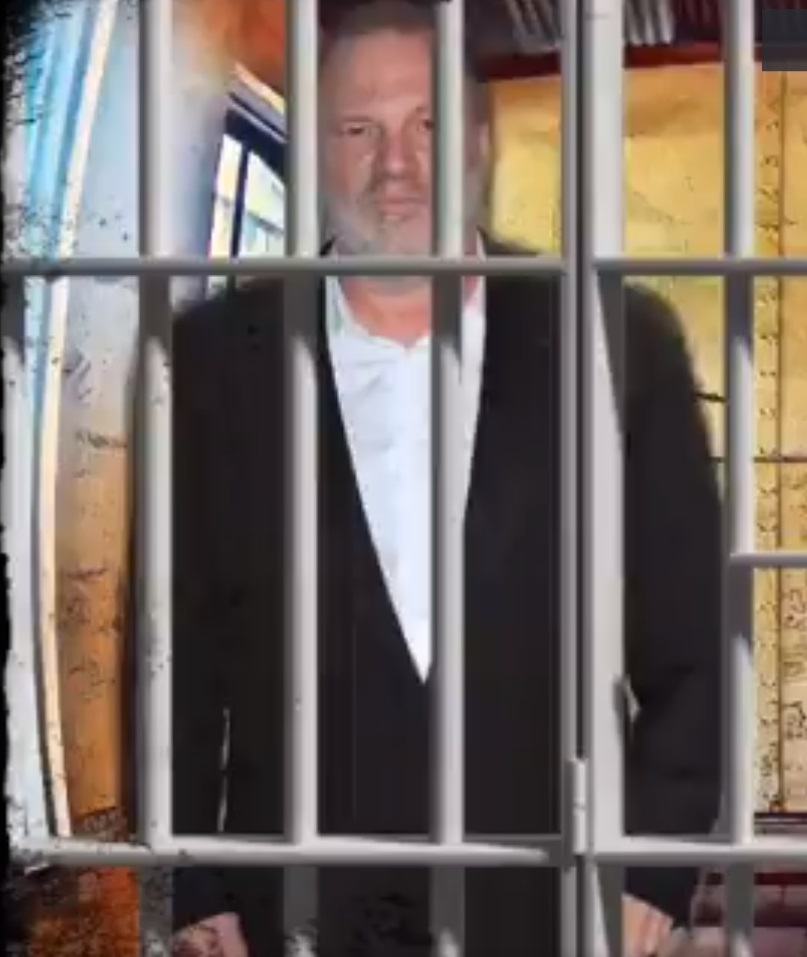 PHOTO Harvey Weinstein Staring Out Of His Cell From Between The Bars