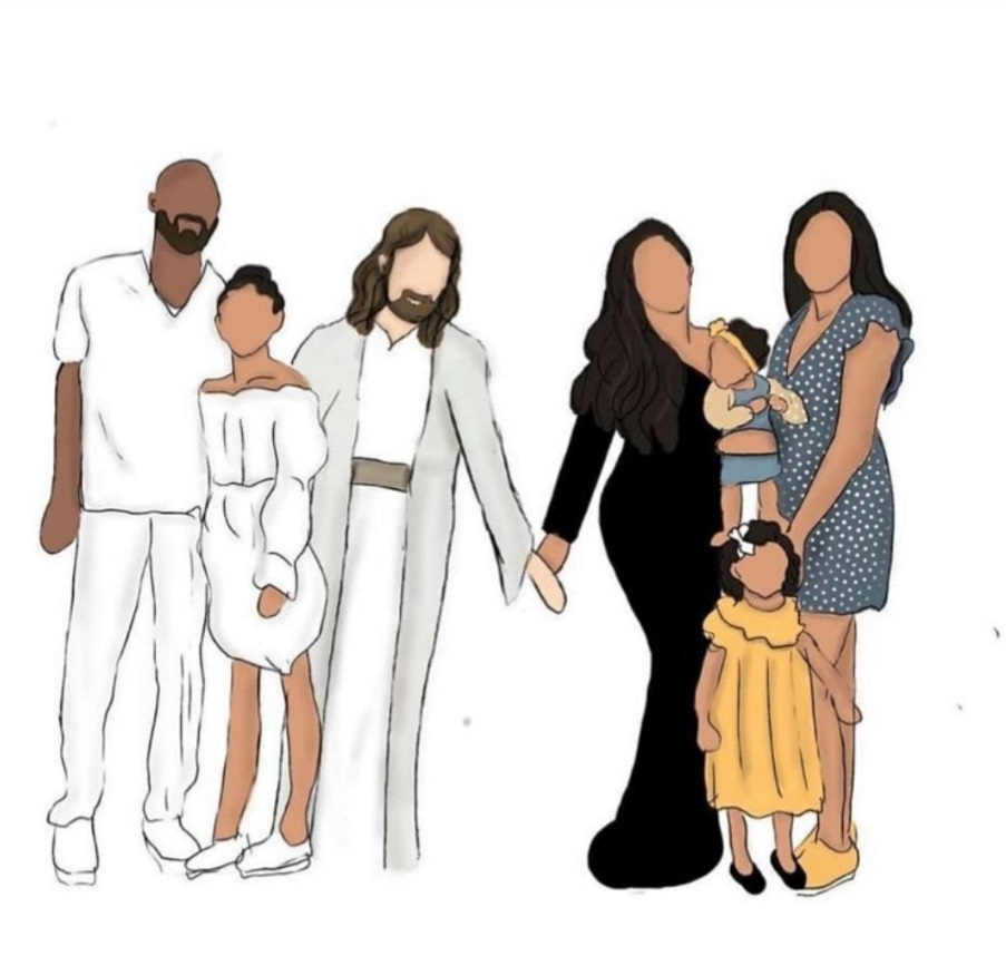 PHOTO Jesus Holding Hands With Kobe Bryant's Family