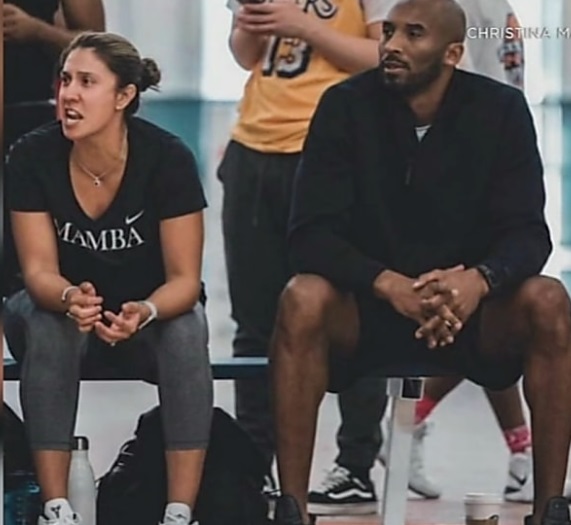 PHOTO Kobe Bryant Sitting On Bench At Mamba Academy Watching His Daughter Play