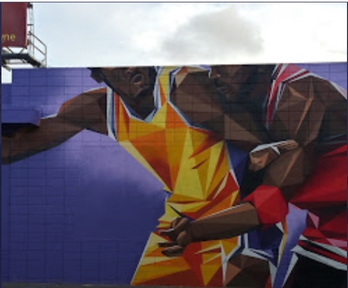 PHOTO Kobe Vs Jordan Mural In Los Angeles