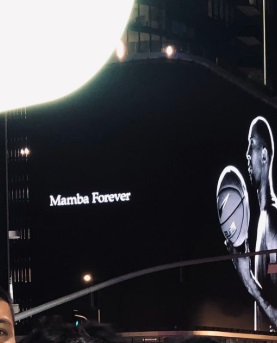 PHOTO Mamba Forever Banner In Downtown LA