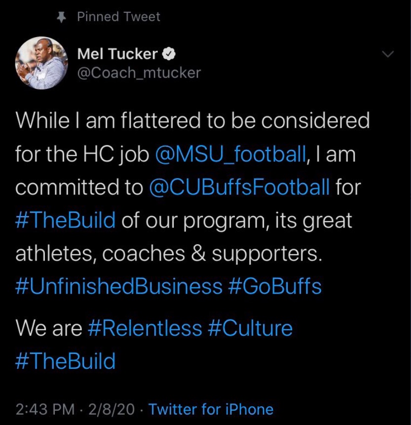 PHOTO Mel Tucker Lied Said He Was Staying At Colorado