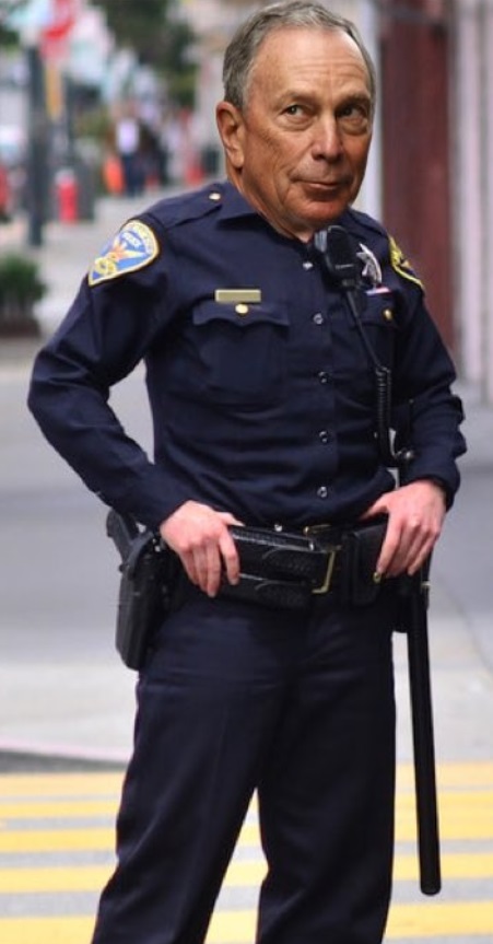 PHOTO Michael Bloomberg Dressed Up As NYPD Officer With Baton