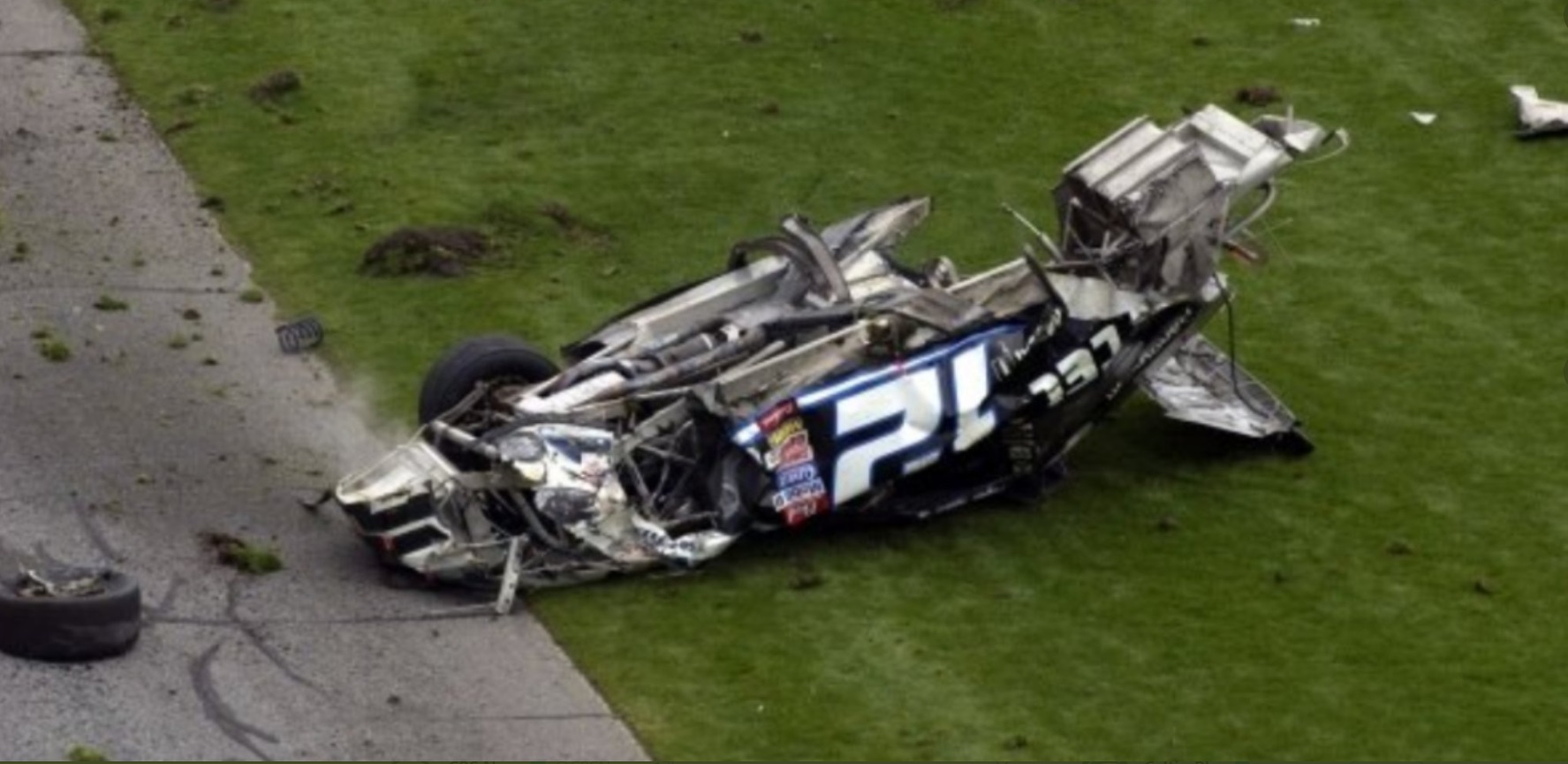 PHOTO Ryan Newman Car After Crash In 2003