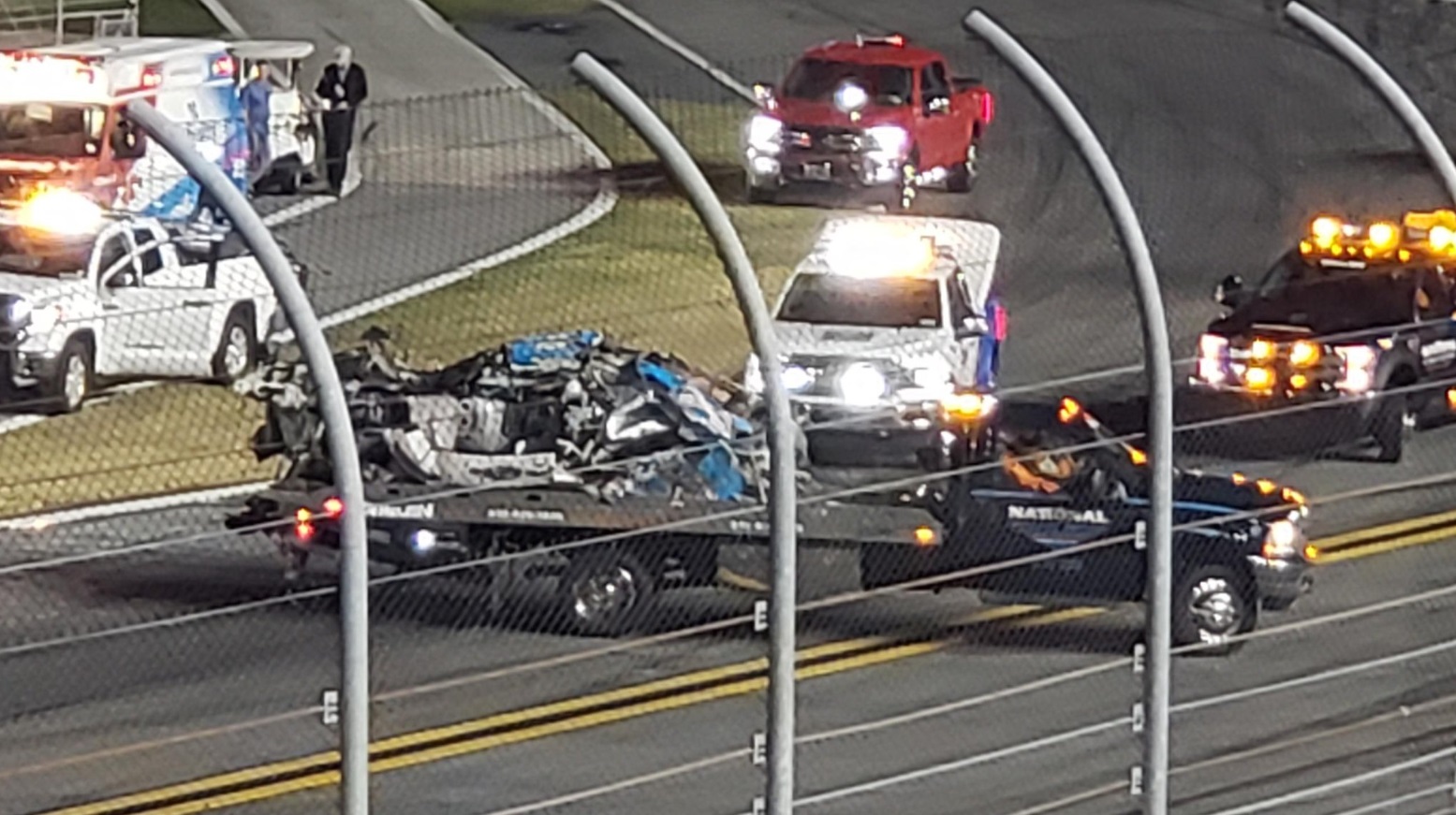 PHOTO Tow Truck Removes Ryan Newman's Car From Track