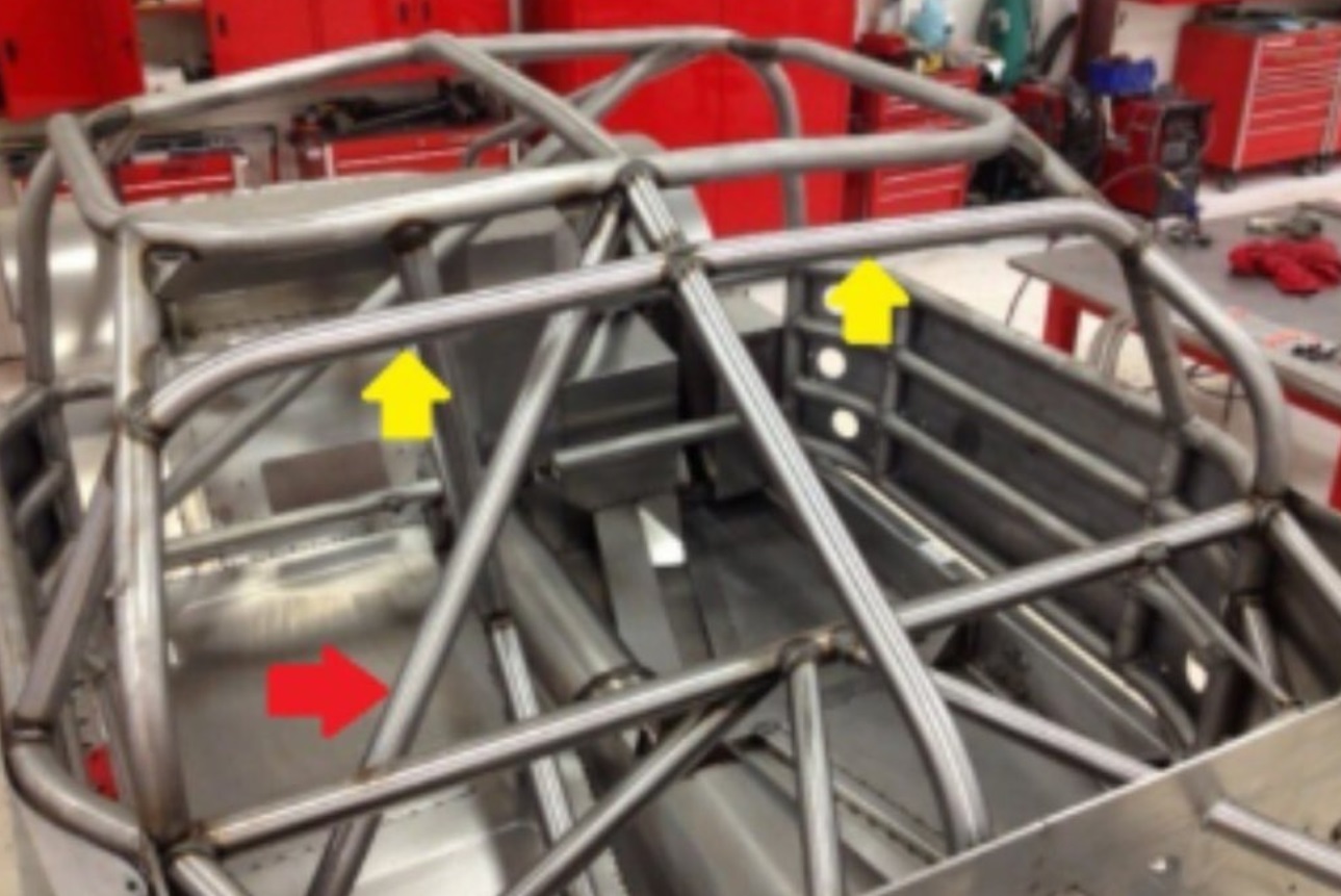 PHOTO Upper Bar Added To Cage Of Racecar Saved Ryan Newman's Life