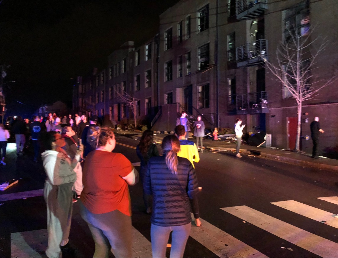 PHOTO Hundreds People Homeless Standing Outside After Germantown Apartment Complex Took Direct Hit From Tornado