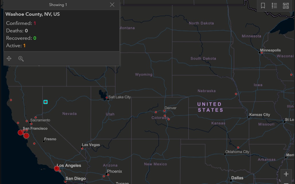 PHOTO 1 Confirmed Case Of Corona Virus In Reno Nevada