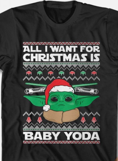 PHOTO All I Want For Christmas Is Baby Yoda T-Shirt