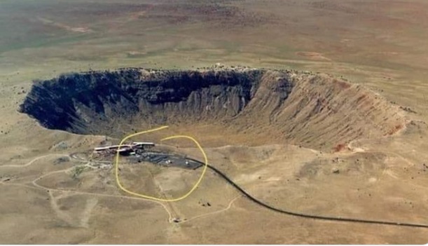 PHOTO Asteroid Crater Hit In Arizona