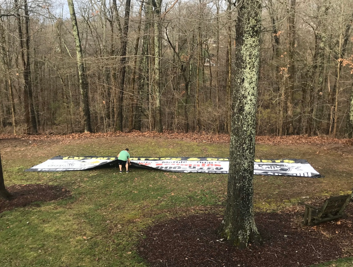 PHOTO Billboard Off Nissan Stadium Billboard Blows All The Way To Mount Juliet