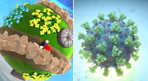 PHOTO Coronavirus Looks Like A Mario Galaxy Planet