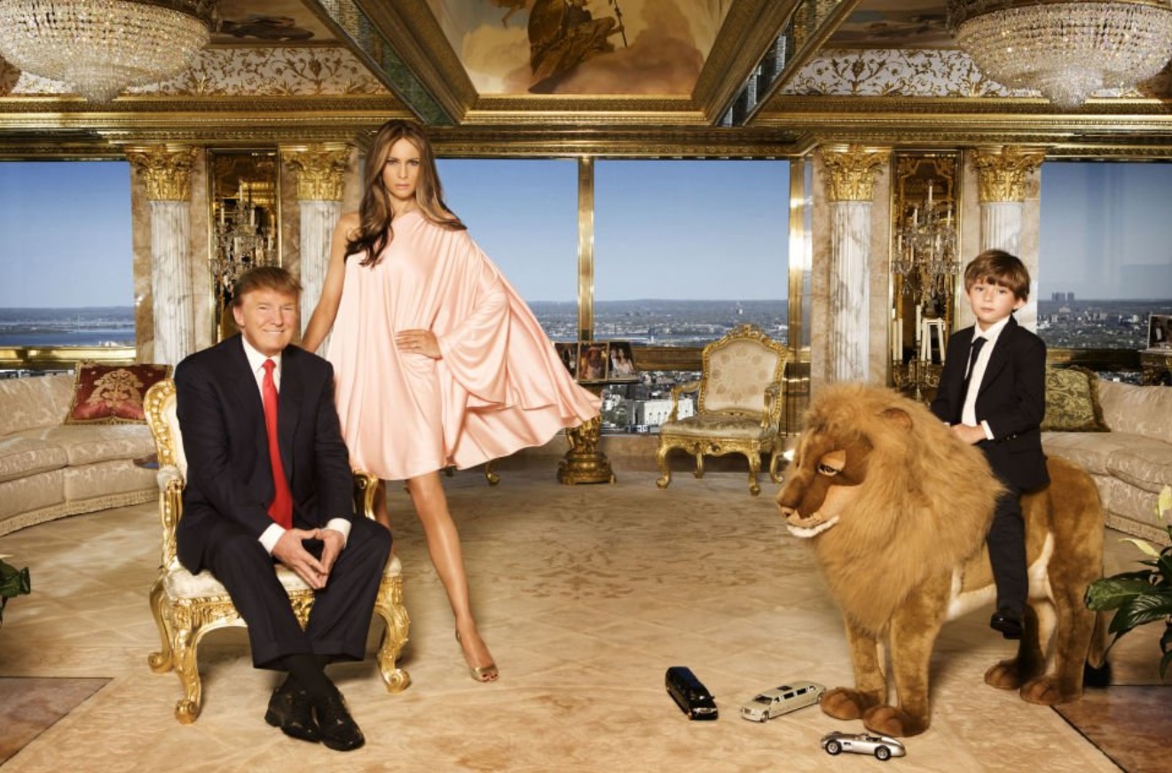 PHOTO Donald Trump's Son Riding A Lion