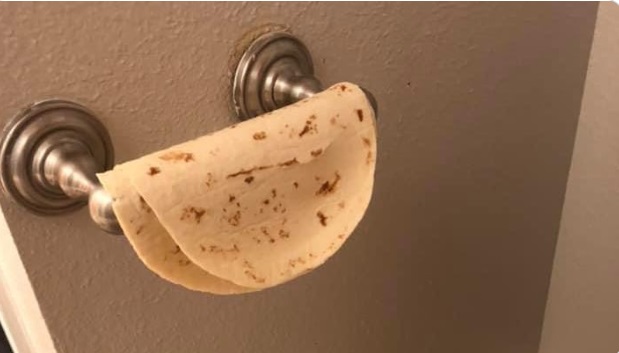 PHOTO Dude Using Tortilla As Toilet paper During Corona Virus Pandemic