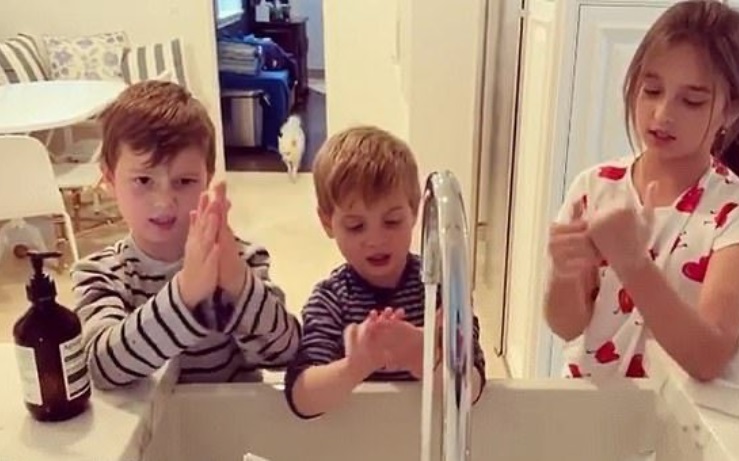 PHOTO Ivanka's Trump Kids Washing Their Hands With Luxury Soap That Costs 39 Per Bottle 