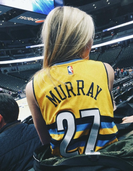 PHOTO Jamal Murray's Girlfriend In His Jersey At A Nuggets Game