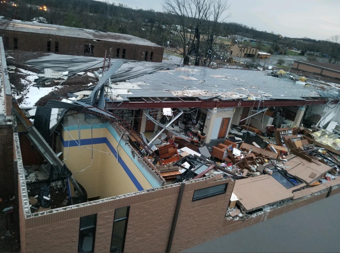 PHOTO Mount Juliet Christian Academy Severely Damaged By Tornado