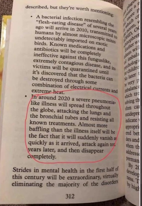 PHOTO Prophecy Book Predicted Psneuomia Like Disease Would Spread In 2020 Vanish And Come Back 10 Years Later