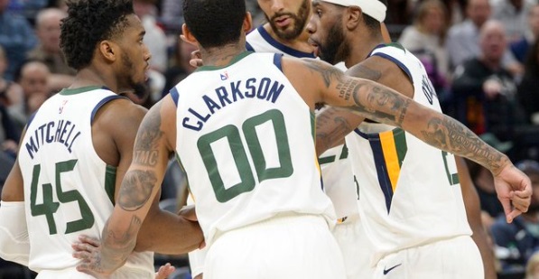 PHOTO Rudy Gobert Within Feet Of Donovan Mitchell Before Mitchell Got Corona Virus From Him