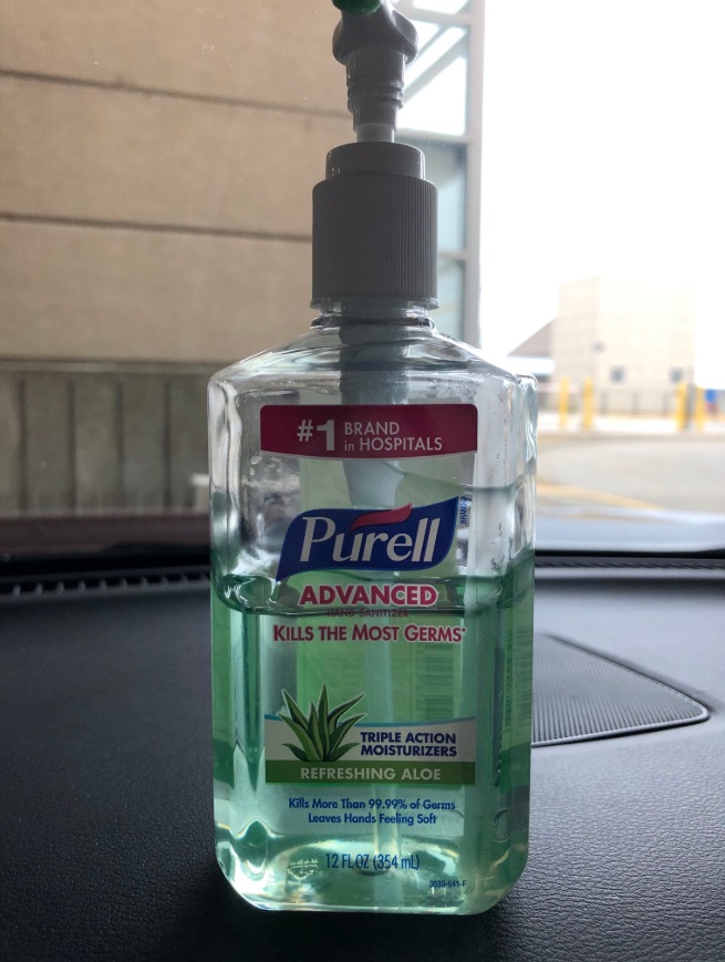 PHOTO TSA Allowing One Twelve Ounce Bottle Of Hand Sanitizer On Carry-On Bag During Corona Virus Outbreak