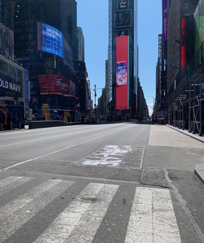 PHOTO Times Square Is A Ghost Town Due To Corona Virus