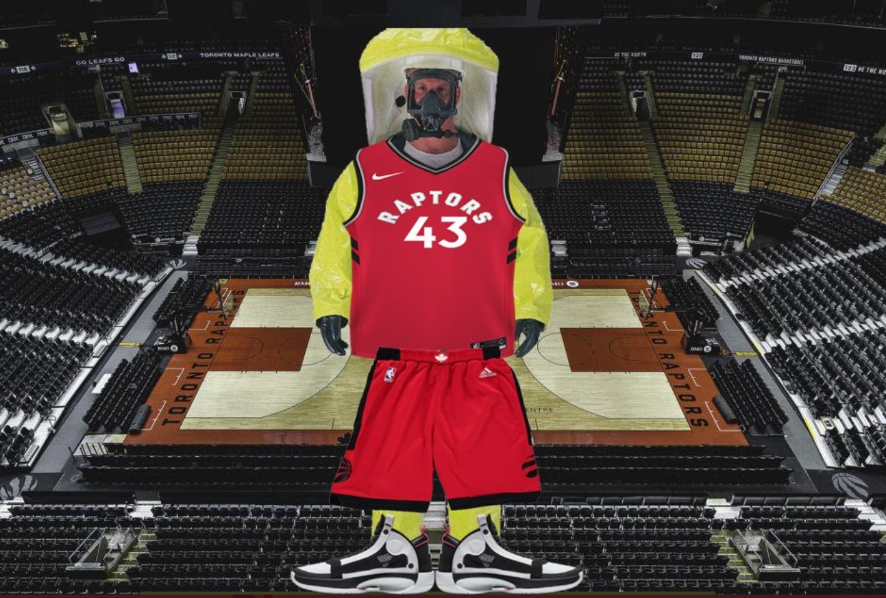 PHOTO Toronto Raptors Suit For Players To Avoid Getting Corona Virus