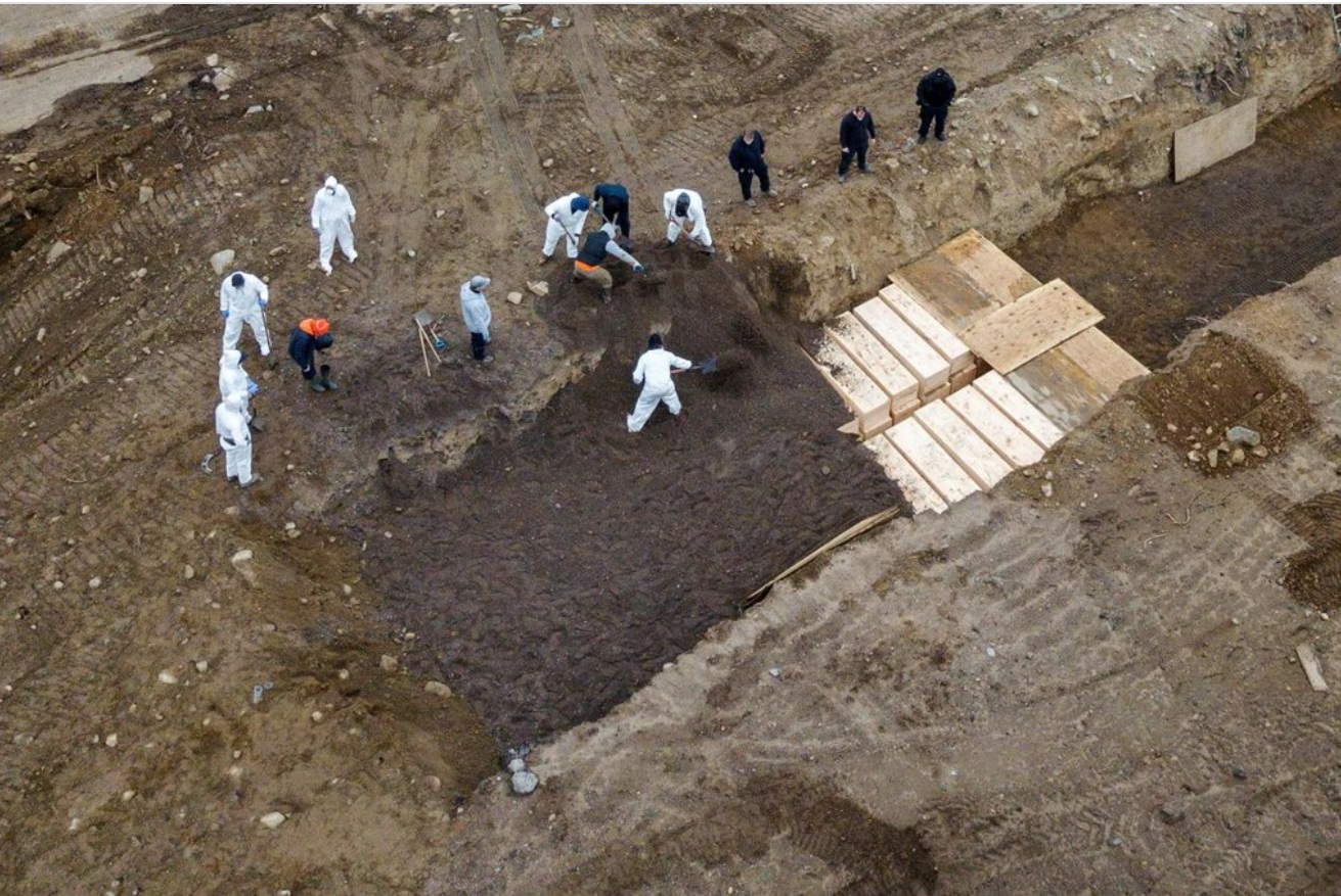 PHOTO Corona Virus Patients Being Buried In Hart Island Potter's Field