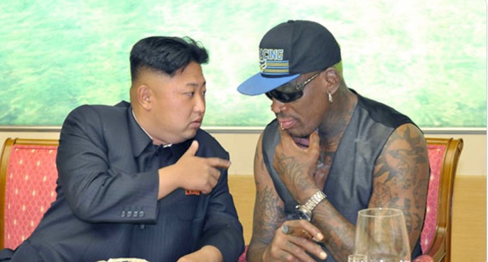 PHOTO Dennis Rodman Smoking Cigars With Kim Jong Un