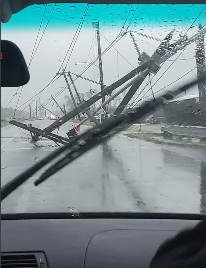 PHOTO Downed Power Lines From Tornado In Monroe Louisiana