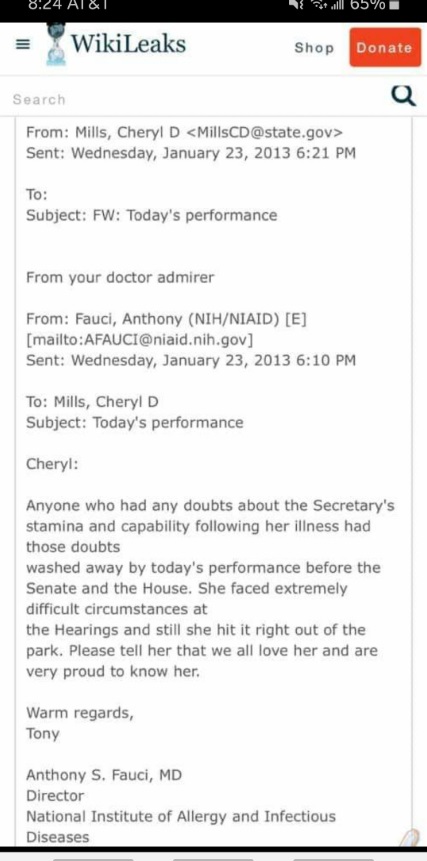 PHOTO Dr Fauci Leaked Email