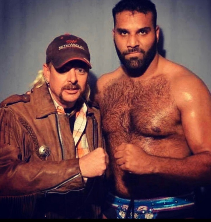 PHOTO Jinder Mahal With Joe Exotic