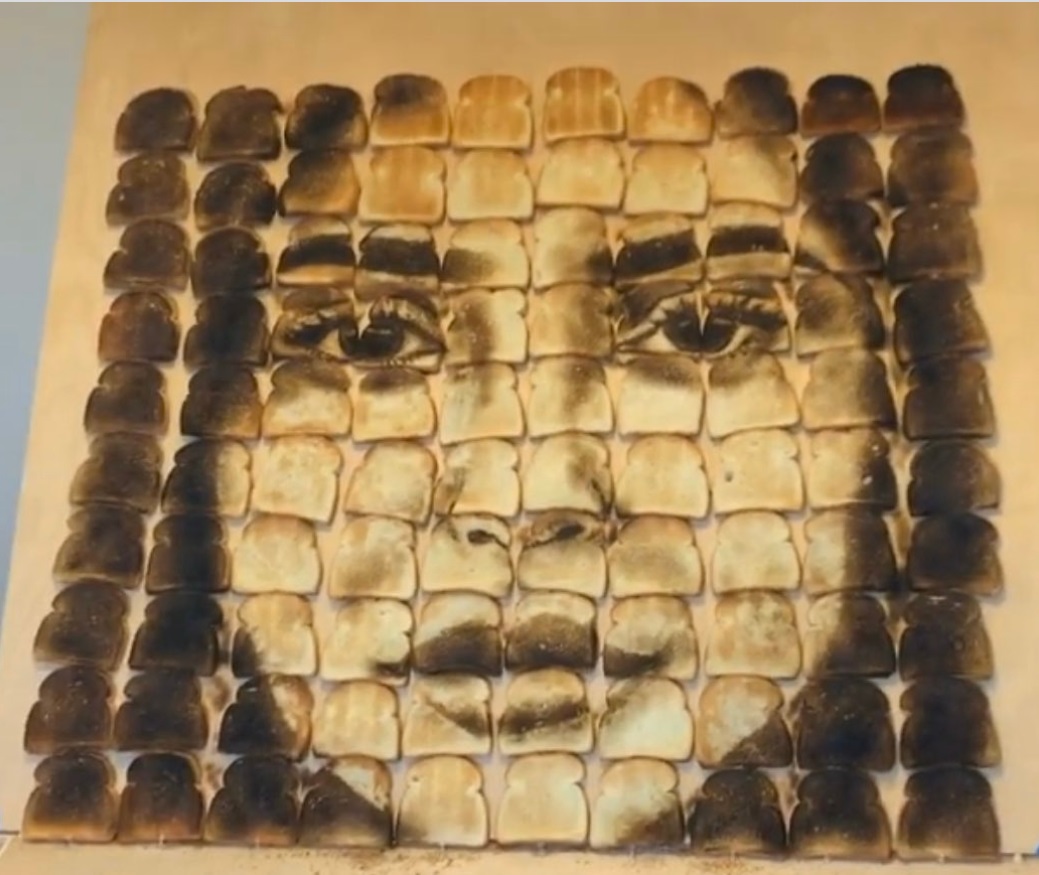 PHOTO Kendall Jenner's Face Made Out Of Burnt Toast