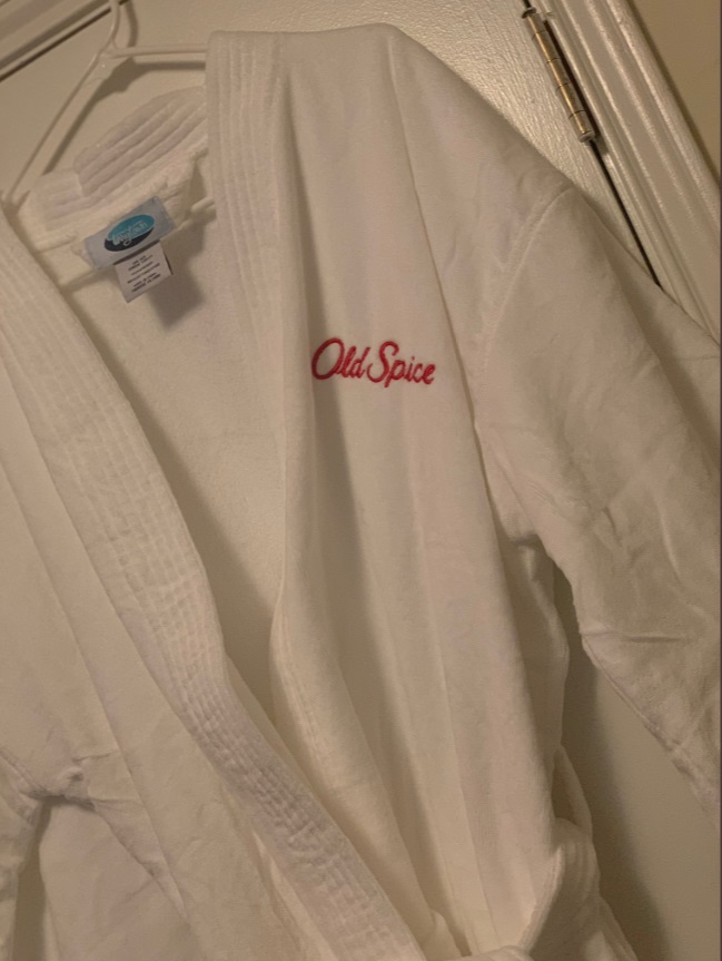 PHOTO Of Henry Ruggs Old Spice Bathrobe