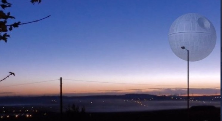 PHOTO Star Wars Object Lurking Over Skies During Pandemic