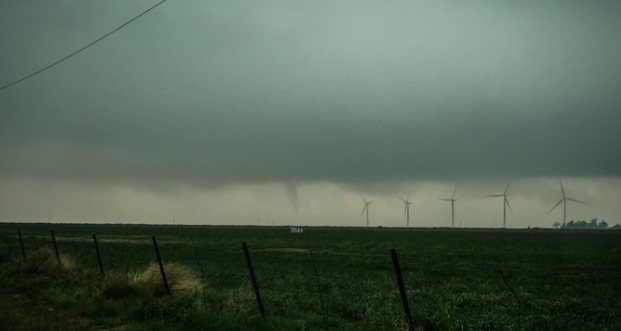 PHOTO Tornado North Of Panhandle Texas In Chilly Temperatures