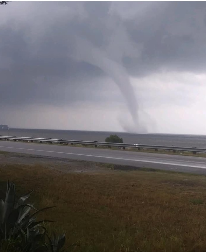 PHOTO Tornado On Side Of Highway In Choctaw Beach FL