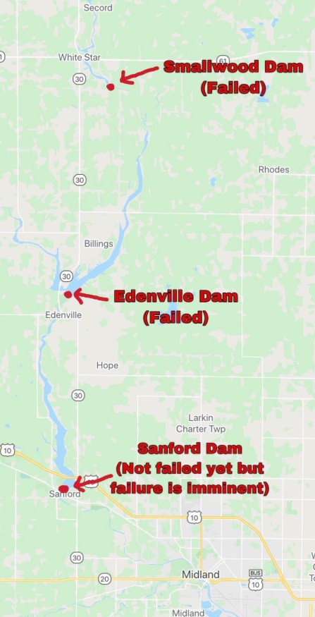 PHOTO All 3 Dams In Midland Michigan Have Now Failed