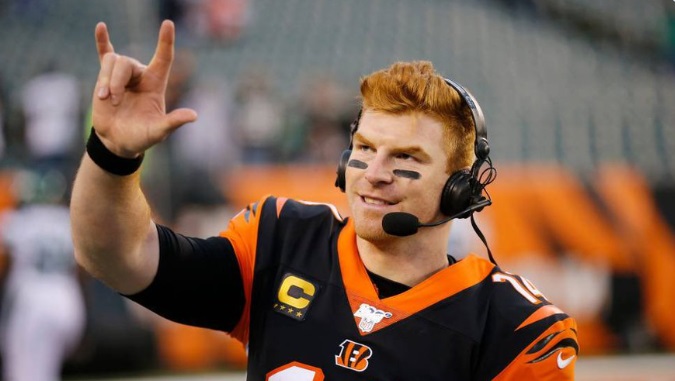 PHOTO Andy Dalton Flashing The TCU Horn Frogs Sign